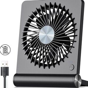 Black USB Desk Fan 5.7 inches